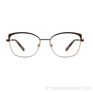 Dames Designer Metal Optical Cames Eyewear